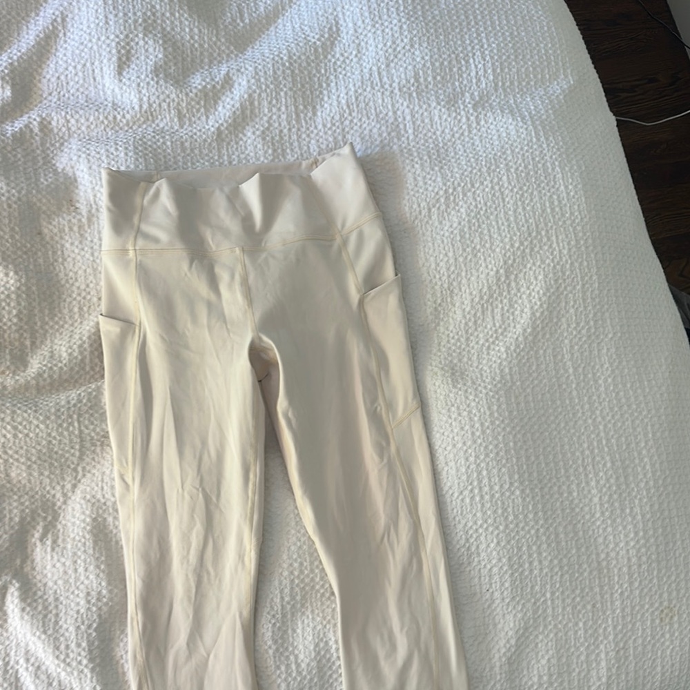 Fabletics Cream Leggings